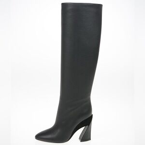 Salvatore Ferragamo “Antea” 70mm Leather Knee High Heeled Boots sz 7
